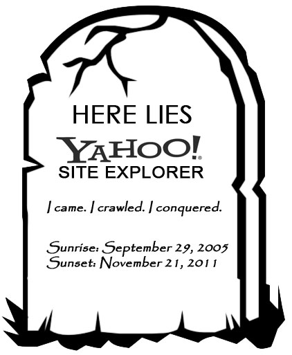 Yahoo Site Explorer关闭