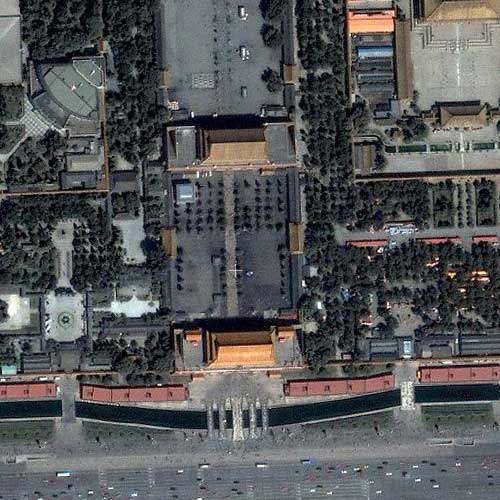 北京天安门地图